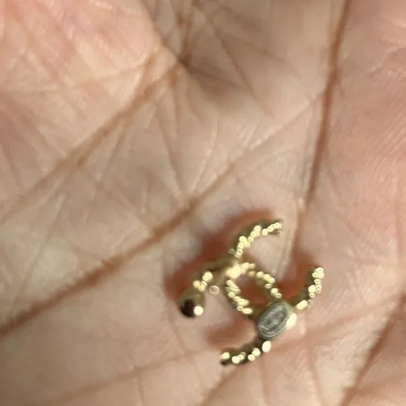 Chanel CC Logo Earrings
